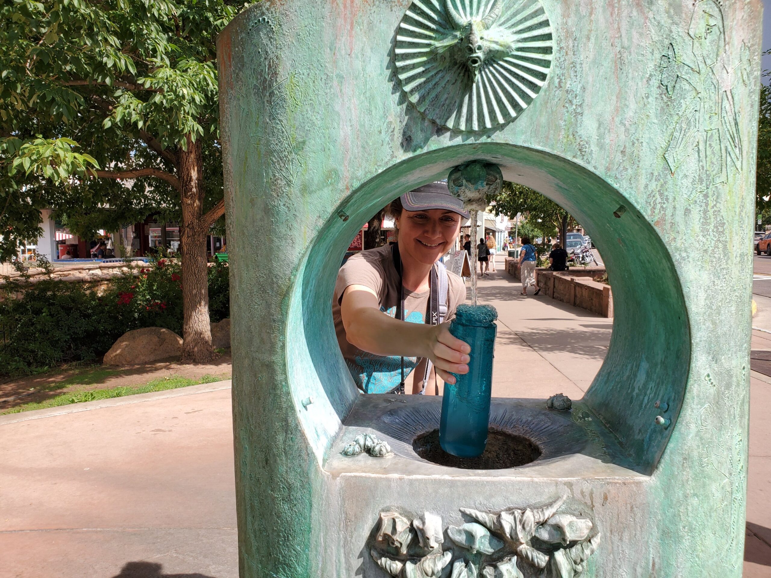 Mandy at the Mineral Water Fountain in Manitou
