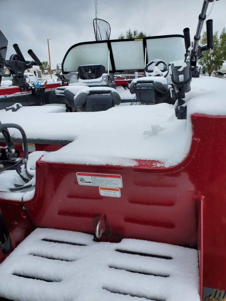 Snowed Boat