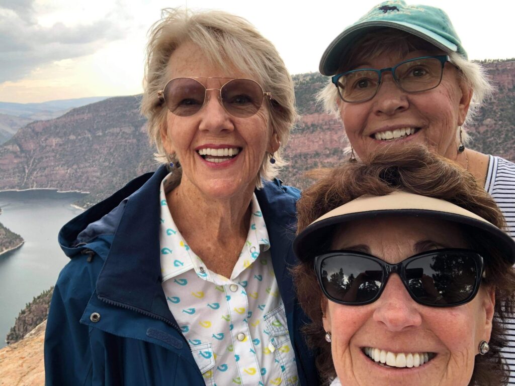 Jude Lynette Debbie at Flaming Gorge Visitor Center