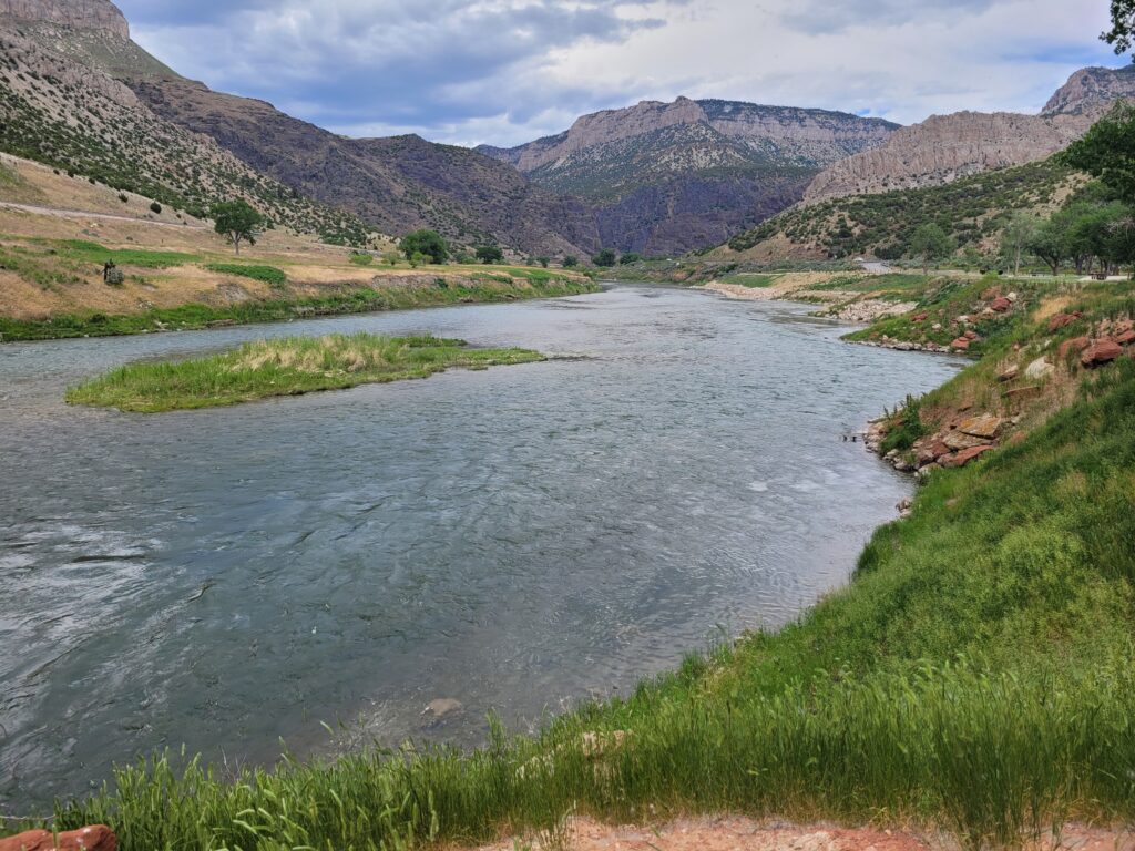 Wind River at Upper Campground, Boysen State Park WY