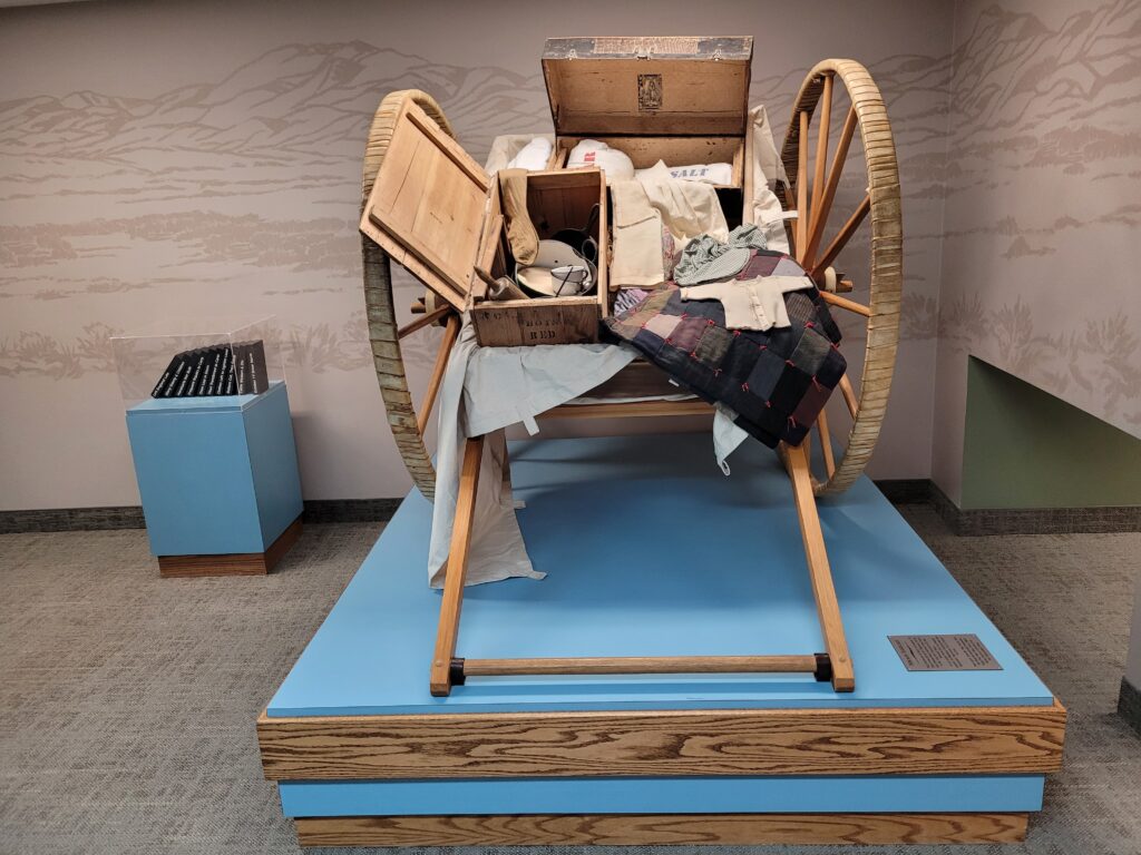 Handcart at Devil's Gate Museum, WY