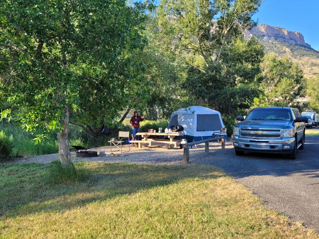 Camping at Buffalo Bill State Park