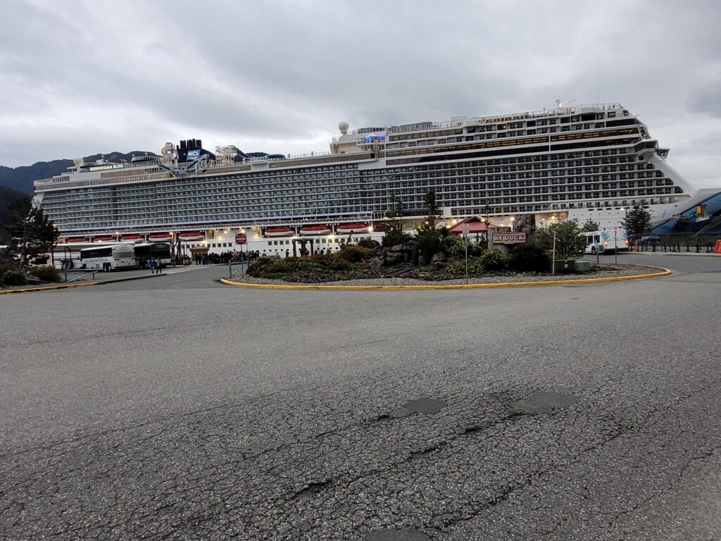 The Norwegian Bliss at Juneau