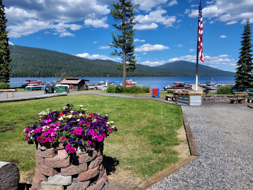 View of Odell Lake at Shelter Cove Resort, Oregon